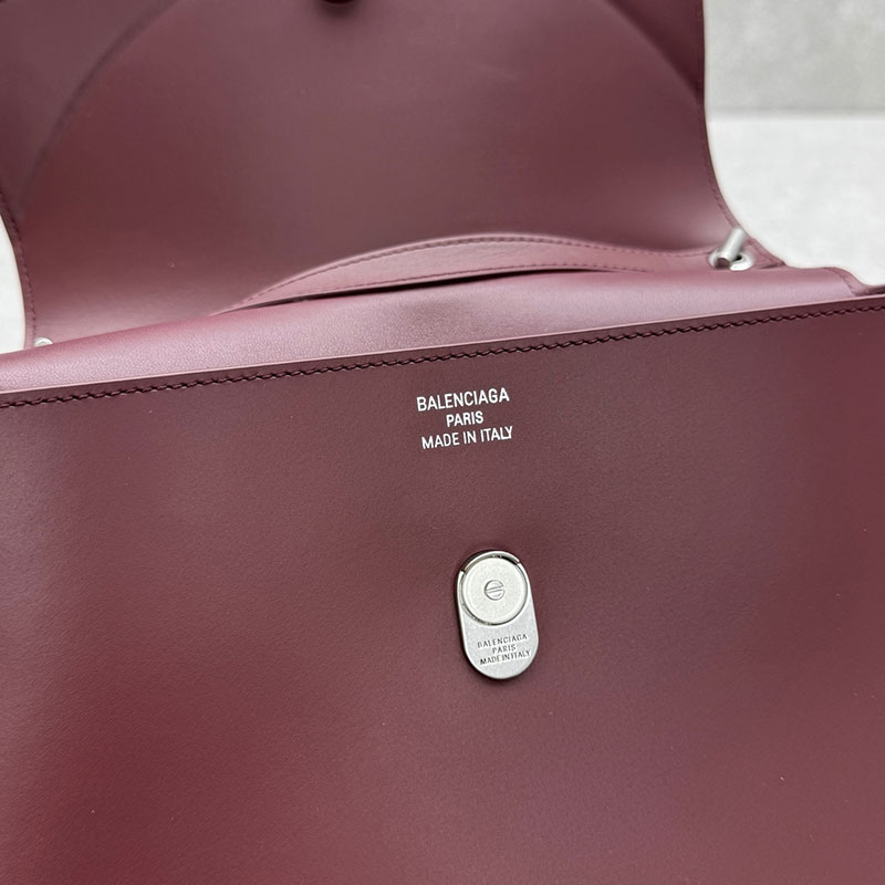 バレンシアガ アウトレット BALENCIAGA Nano ハンドバッグ ミディアム 8292932ABT06036 ダークバーガンディ カーフスキン バレンシアガ バッグ アウトレット - 画像 (4)