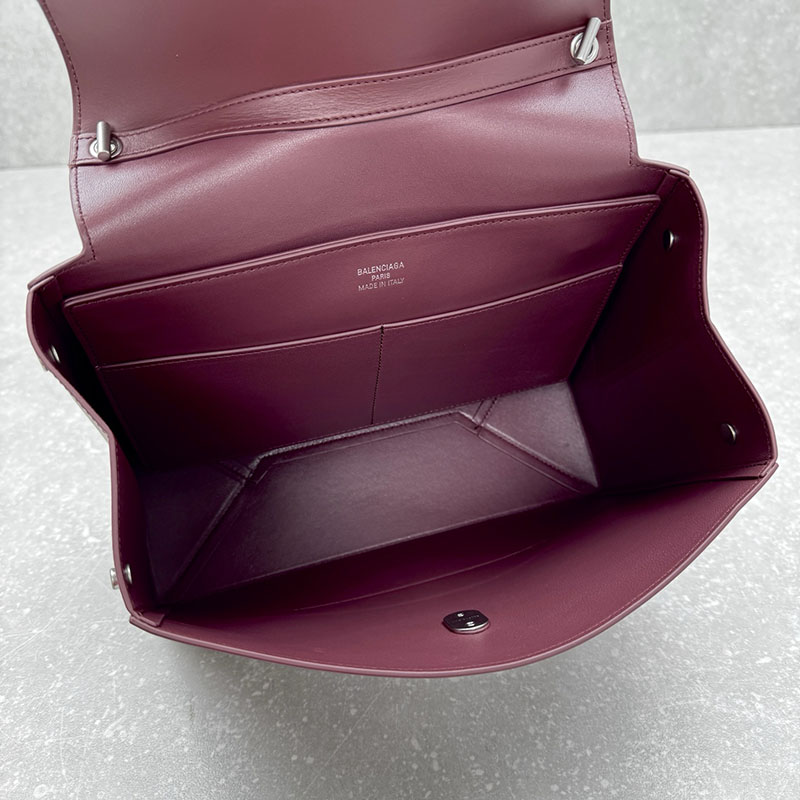 バレンシアガ アウトレット BALENCIAGA Nano ハンドバッグ ミディアム 8292932ABT06036 ダークバーガンディ カーフスキン バレンシアガ バッグ アウトレット - 画像 (3)