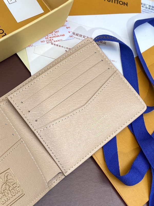 LOUIS VUITTON ポルトフォイユ･ミュルティプル lv301784 サンド 超N品 ルイヴィトン 財布 二つ折り 小銭入れあり - 画像 (5)