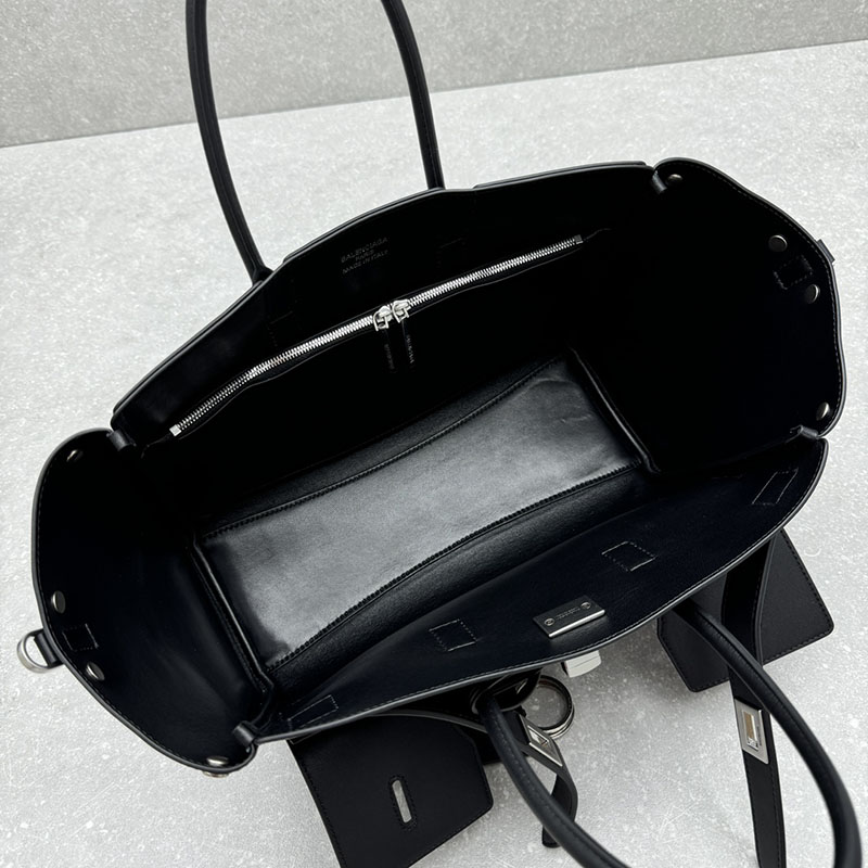 バレンシアガ アウトレット BALENCIAGA Bel Air キャリーオールバッグ スモール 8356892ABAW1000 ブラック カーフスキン バレンシアガ バッグ アウトレット - 画像 (5)