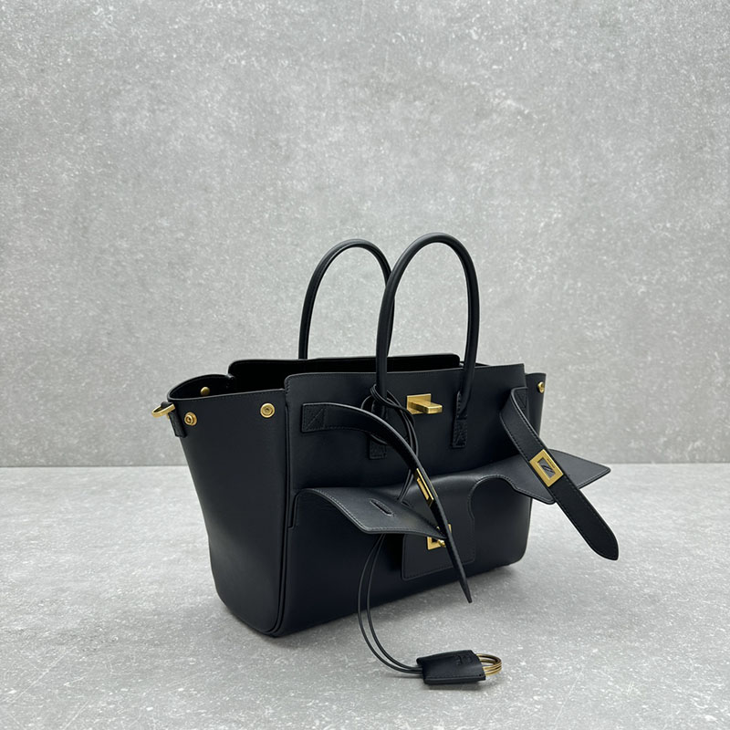 バレンシアガ アウトレット BALENCIAGA Bel Air キャリーオールバッグ スモール 8125452ABAV1000 ブラック カーフスキン バレンシアガ バッグ アウトレット - 画像 (9)