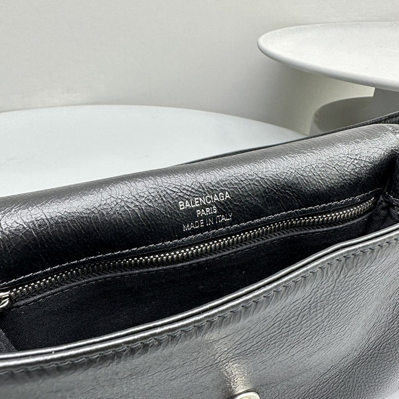 バレンシアガ アウトレット BALENCIAGA DOWNTOWN スモールショルダーバッグ 98135729ABAV1000 ブラック カーフスキン バレンシアガ バッグ アウトレット - 画像 (3)