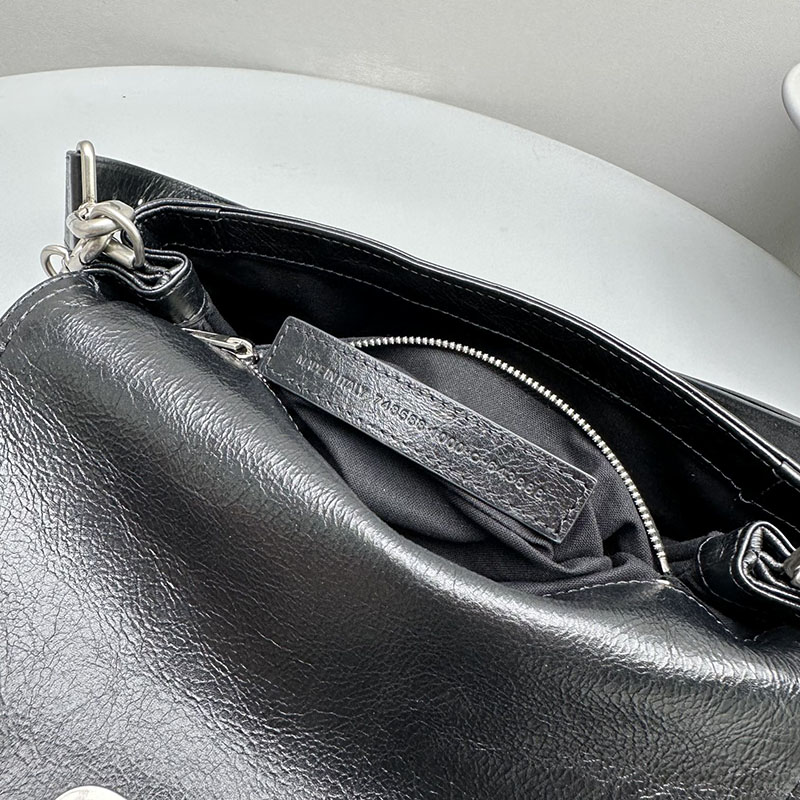 バレンシアガ アウトレット BALENCIAGA DOWNTOWN スモールショルダーバッグ 98135729ABAV1000 ブラック カーフスキン バレンシアガ バッグ アウトレット - 画像 (2)