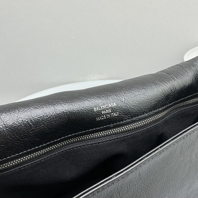 バレンシアガ アウトレット BALENCIAGA BBロゴ フラップショルダーバッグ 7485962AAI41000 ブラック カーフスキン バレンシアガ バッグ アウトレット - 画像 (3)