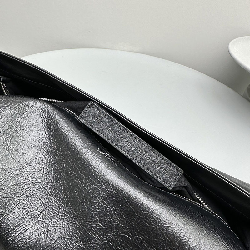 バレンシアガ アウトレット BALENCIAGA BBロゴ フラップショルダーバッグ 7485962AAI41000 ブラック カーフスキン バレンシアガ バッグ アウトレット - 画像 (2)