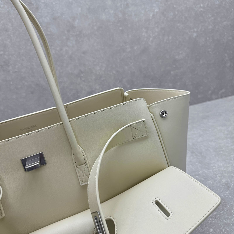 バレンシアガ アウトレット BALENCIAGA Bel Air キャリーオールバッグ スモール 8356892ABAW9104 ホワイト カーフスキン バレンシアガ バッグ アウトレット - 画像 (5)