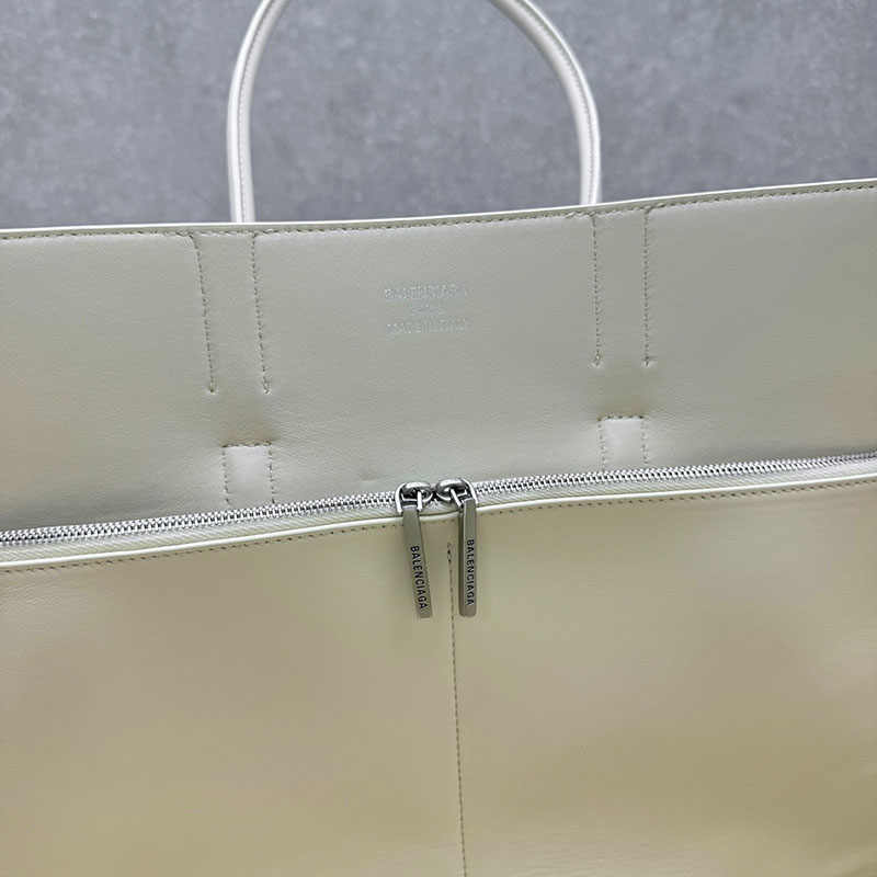 バレンシアガ アウトレット BALENCIAGA Bel Air キャリーオールバッグ スモール 8356892ABAW9104 ホワイト カーフスキン バレンシアガ バッグ アウトレット - 画像 (2)