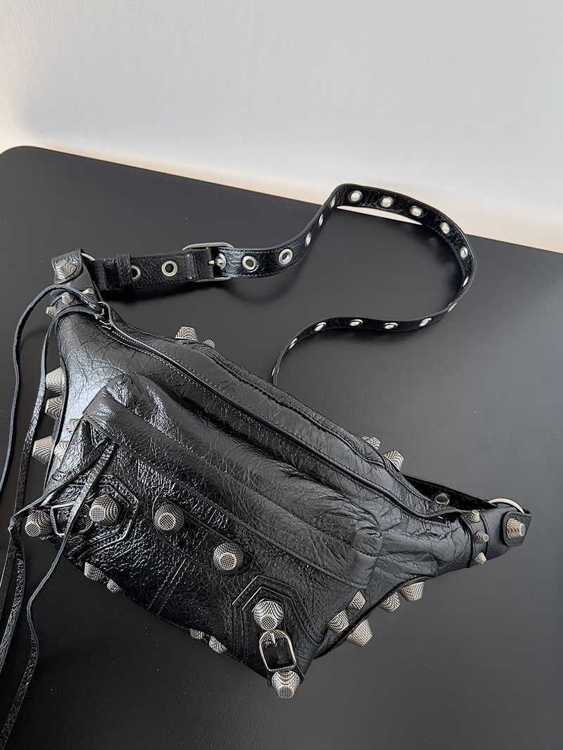 バレンシアガ アウトレット BALENCIAGA Le Cagole ベルトパック ミディアム 742014210KR1000 ブラック ラムスキン バレンシアガ バッグ アウトレット - 画像 (8)