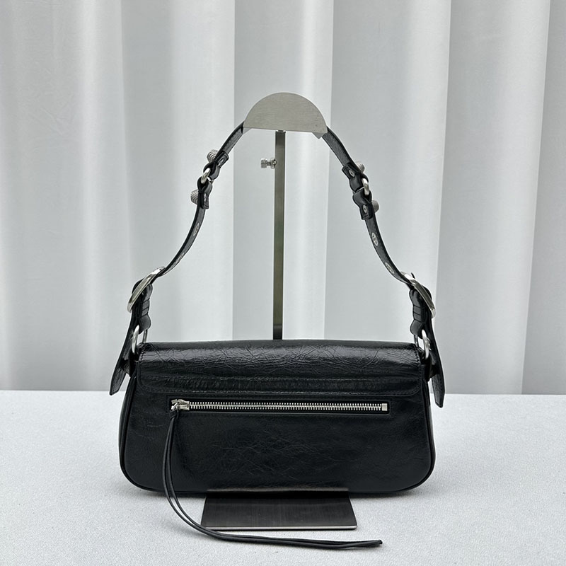 バレンシアガ アウトレット BALENCIAGA LE CAGOLE S スリング ショルダーバッグ 7716401VG9Y1000 ブラック ラムスキン バレンシアガ バッグ アウトレット - 画像 (8)