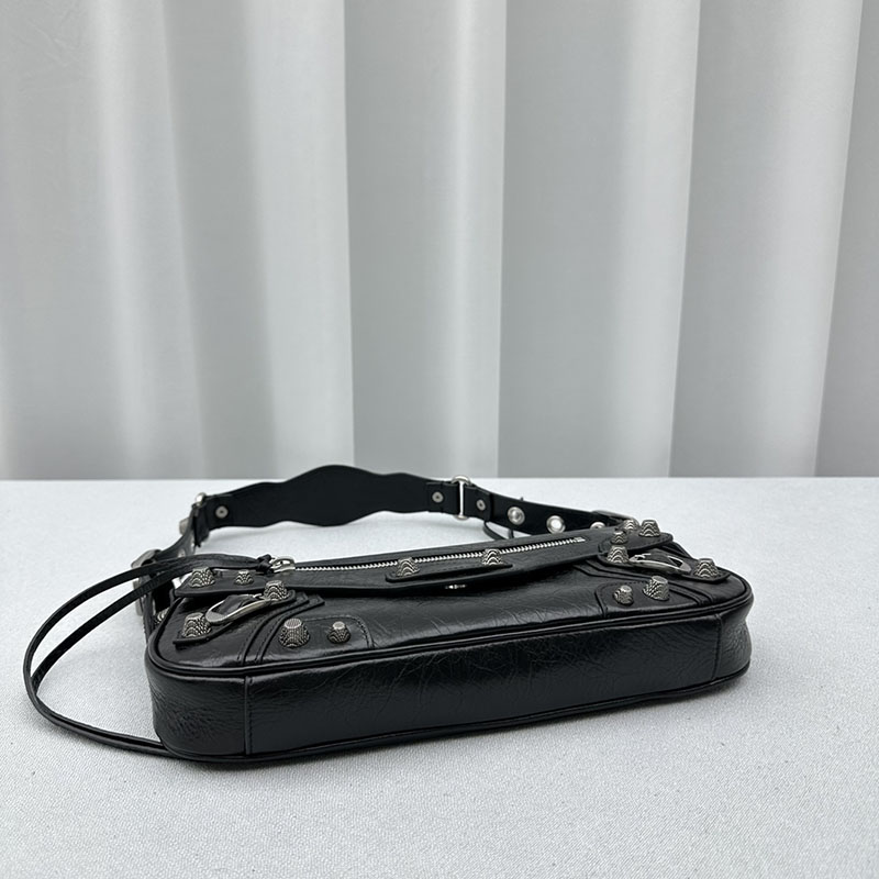 バレンシアガ アウトレット BALENCIAGA LE CAGOLE S スリング ショルダーバッグ 7716401VG9Y1000 ブラック ラムスキン バレンシアガ バッグ アウトレット - 画像 (7)