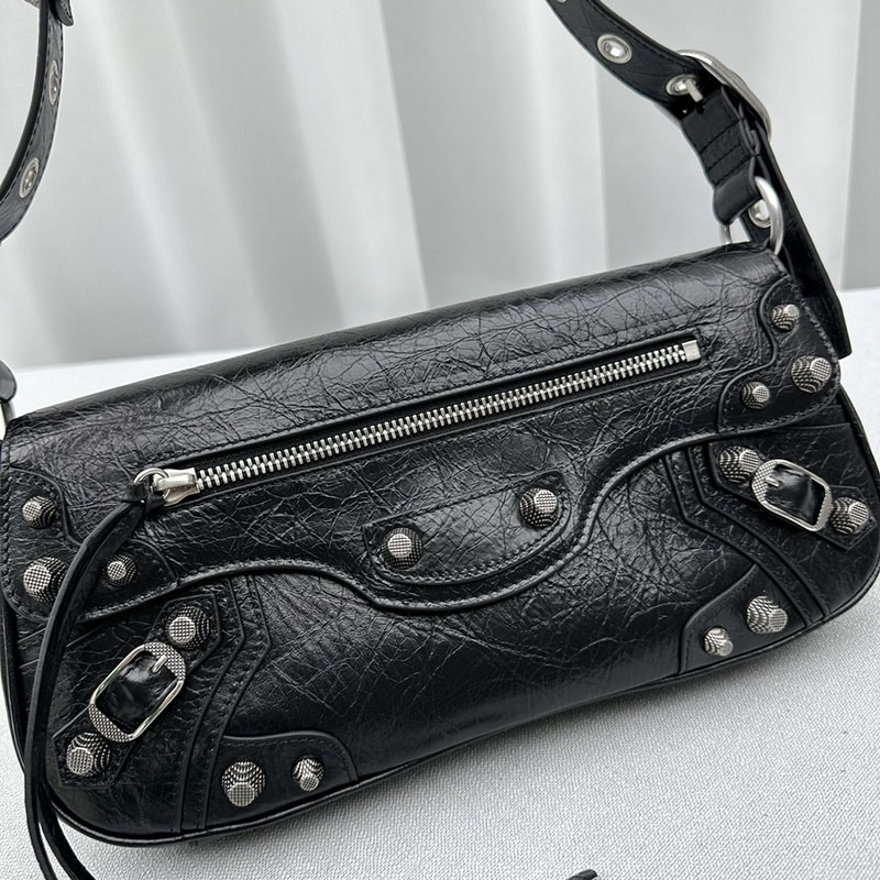 バレンシアガ アウトレット BALENCIAGA LE CAGOLE S スリング ショルダーバッグ 7716401VG9Y1000 ブラック ラムスキン バレンシアガ バッグ アウトレット - 画像 (6)