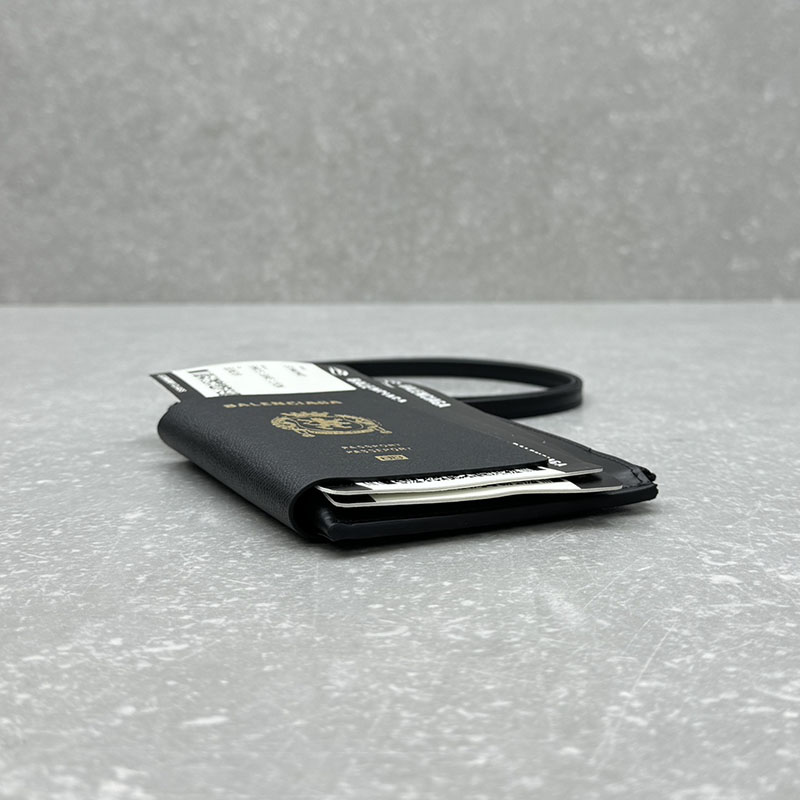 バレンシアガ アウトレット BALENCIAGA Passport フォンホルダー 7877332AA3R1000 ブラック カーフスキン バレンシアガ パスポートケース - 画像 (7)
