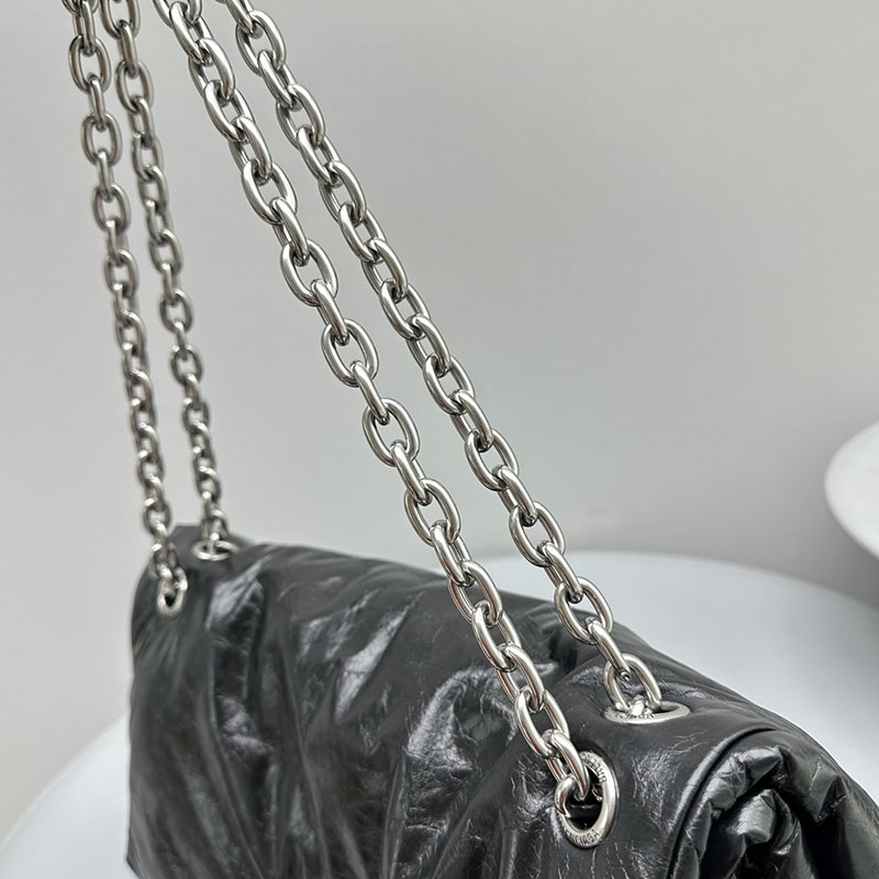 バレンシアガ アウトレット BALENCIAGA MONACO チェーンバッグ 7659662AASA1000 ブラック カーフスキン バレンシアガ バッグ アウトレット - 画像 (5)