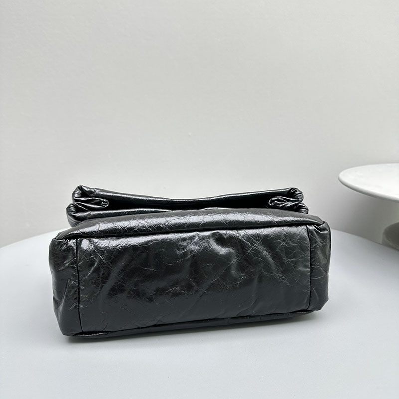 バレンシアガ アウトレット BALENCIAGA Monaco チェーンバッグ スモール 7659662AAR81000 ブラック カーフスキン バレンシアガ バッグ アウトレット - 画像 (7)