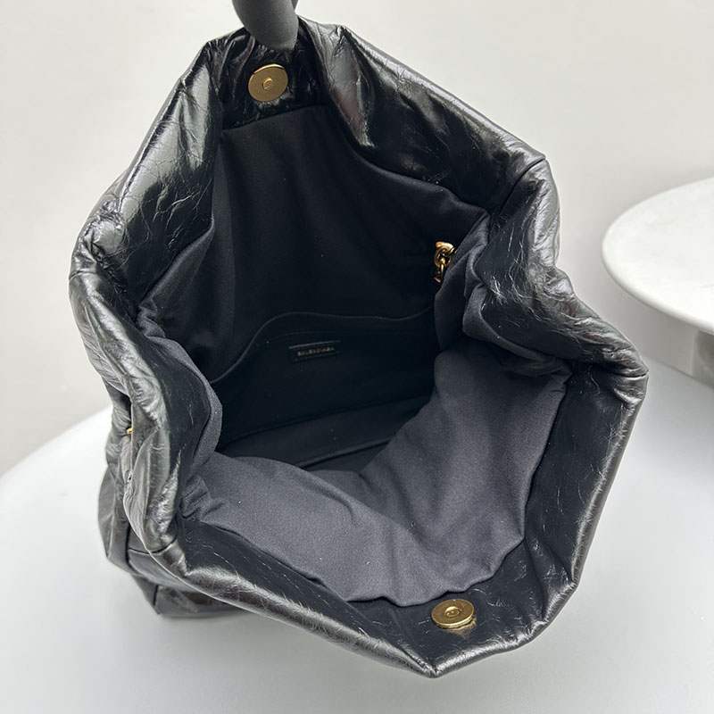 バレンシアガ アウトレット BALENCIAGA Monaco チェーンバッグ スモール 7659662AAR81000 ブラック カーフスキン バレンシアガ バッグ アウトレット - 画像 (4)