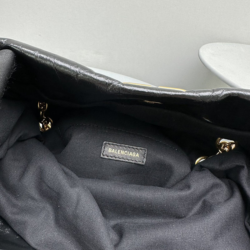 バレンシアガ アウトレット BALENCIAGA Monaco チェーンバッグ スモール 7659662AAR81000 ブラック カーフスキン バレンシアガ バッグ アウトレット - 画像 (3)