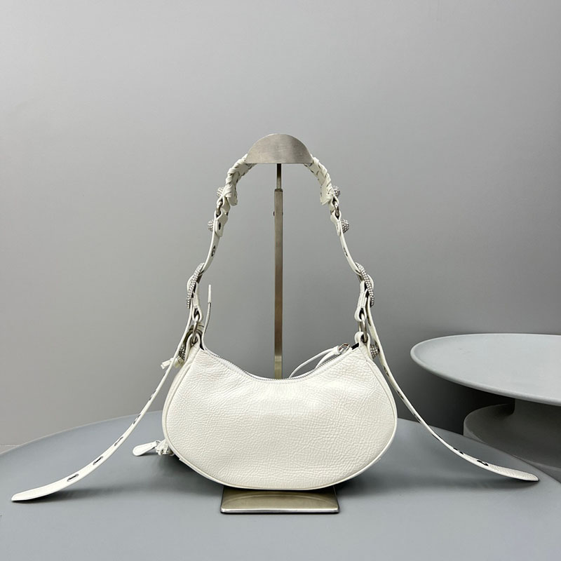 バレンシアガ アウトレット BALENCIAGA Le Cagole ショルダーバッグ XS 6713091VG9Y9104 ホワイト ラムスキン バレンシアガ バッグ アウトレット - 画像 (8)