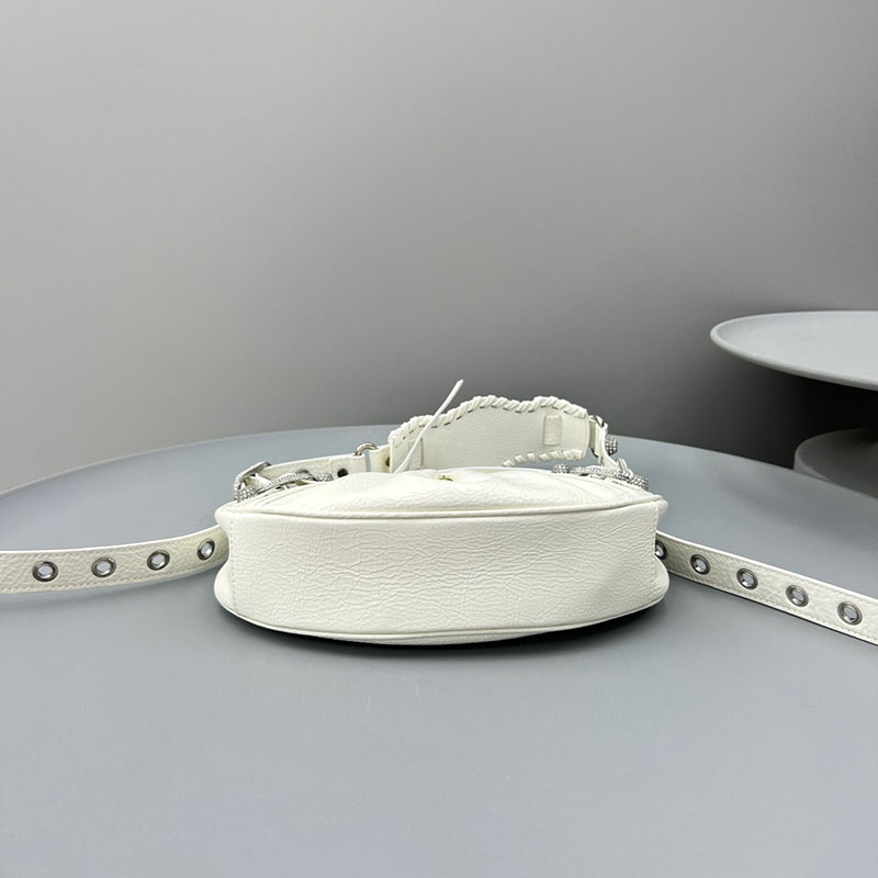 バレンシアガ アウトレット BALENCIAGA Le Cagole ショルダーバッグ XS 6713091VG9Y9104 ホワイト ラムスキン バレンシアガ バッグ アウトレット - 画像 (7)