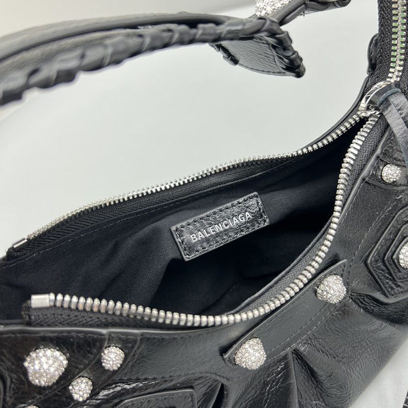 バレンシアガ アウトレット BALENCIAGA Le Cagole ショルダーバッグ XS 6713091VG9Y1000 ブラック ラムスキン バレンシアガ バッグ アウトレット - 画像 (2)