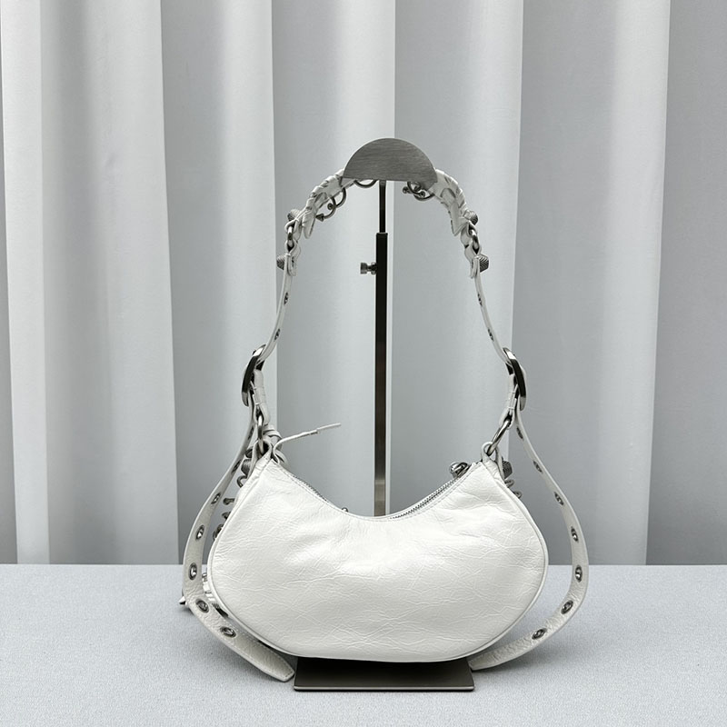 バレンシアガ アウトレット BALENCIAGA Le Cagole ショルダーバッグ Xs 671309210BK9104 ホワイト ラムスキン バレンシアガ バッグ アウトレット - 画像 (8)