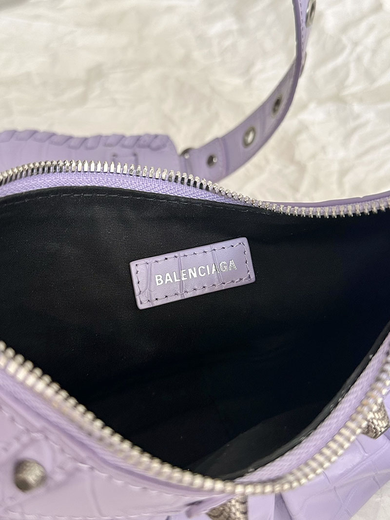 バレンシアガ アウトレット BALENCIAGA Le Cagole Xs ショルダーバッグ 6713091VG9Y5306 ライトパープル ラムスキン バレンシアガ バッグ アウトレット - 画像 (4)