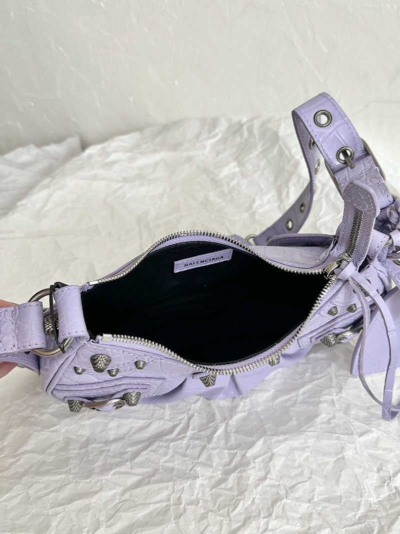 バレンシアガ アウトレット BALENCIAGA Le Cagole Xs ショルダーバッグ 6713091VG9Y5306 ライトパープル ラムスキン バレンシアガ バッグ アウトレット - 画像 (2)