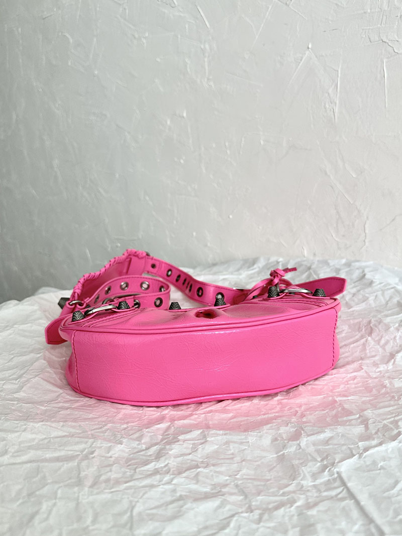 バレンシアガ アウトレット BALENCIAGA Le Cagole Xs ショルダーバッグ 6713071VG9Y5634 ピンク ラムスキン バレンシアガ バッグ ピンク - 画像 (8)