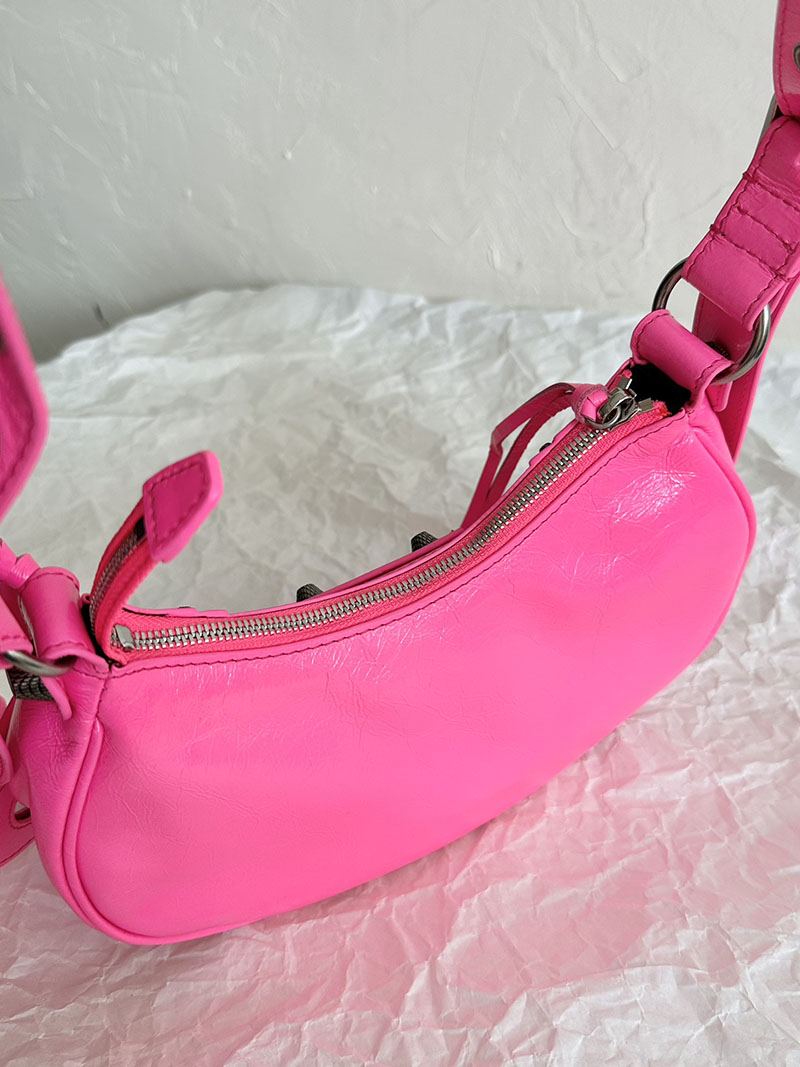 バレンシアガ アウトレット BALENCIAGA Le Cagole Xs ショルダーバッグ 6713071VG9Y5634 ピンク ラムスキン バレンシアガ バッグ ピンク - 画像 (6)