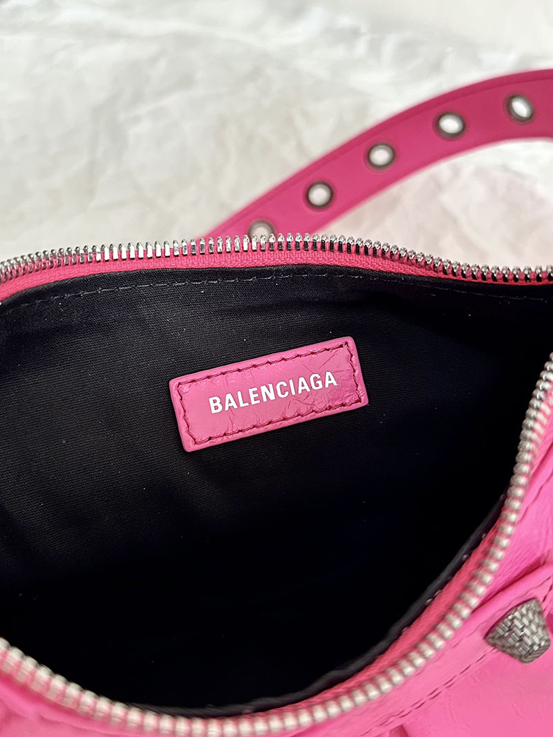バレンシアガ アウトレット BALENCIAGA Le Cagole Xs ショルダーバッグ 6713071VG9Y5634 ピンク ラムスキン バレンシアガ バッグ ピンク - 画像 (2)