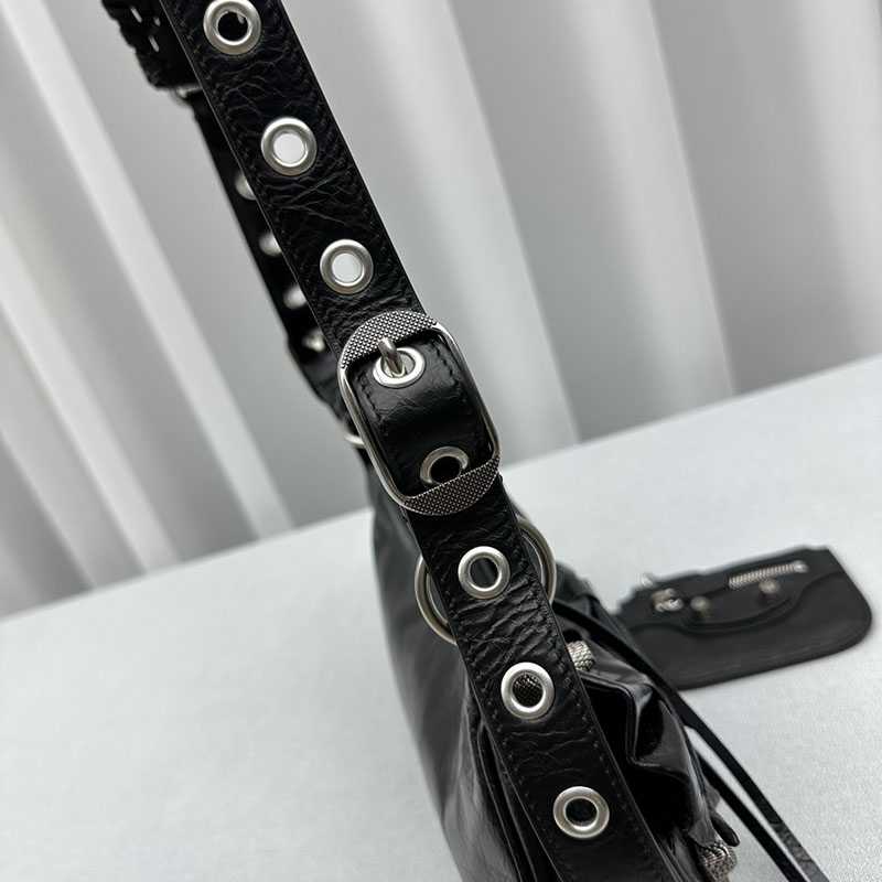 バレンシアガ アウトレット BALENCIAGA Le Cagole ショルダーバッグ XS 2521860 ブラック ラムスキン バレンシアガ ショルダーバッグ 人気 - 画像 (7)