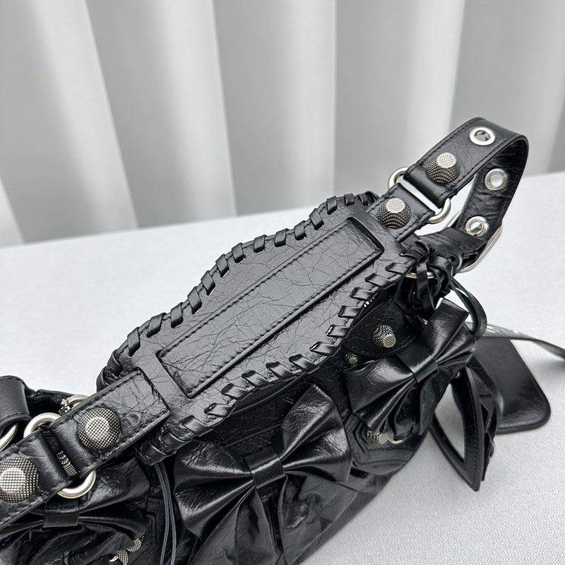バレンシアガ アウトレット BALENCIAGA Le Cagole ショルダーバッグ XS 2521860 ブラック ラムスキン バレンシアガ ショルダーバッグ 人気 - 画像 (6)