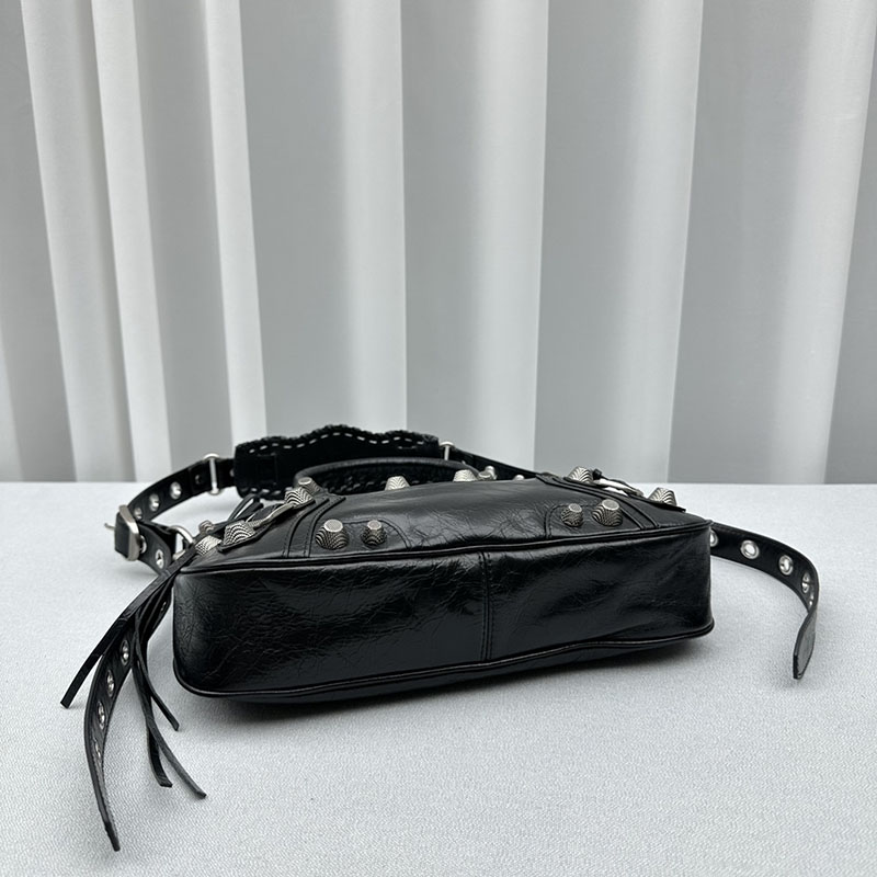 バレンシアガ アウトレット BALENCIAGA NEO CAGOLE XS クリスタル 751523210BK1000 ブラック ラムスキン バレンシアガ シティ 芸能人 - 画像 (7)