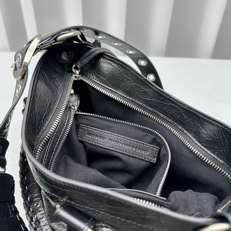バレンシアガ アウトレット BALENCIAGA NEO CAGOLE XS クリスタル 751523210BK1000 ブラック ラムスキン バレンシアガ シティ 芸能人 - 画像 (3)