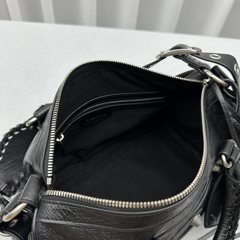 バレンシアガ アウトレット BALENCIAGA LE CAGOLE ミディアムダッフル 7433831VG9Y1000 ブラック ラムスキン バレンシアガ シティ 流行 - 画像 (3)