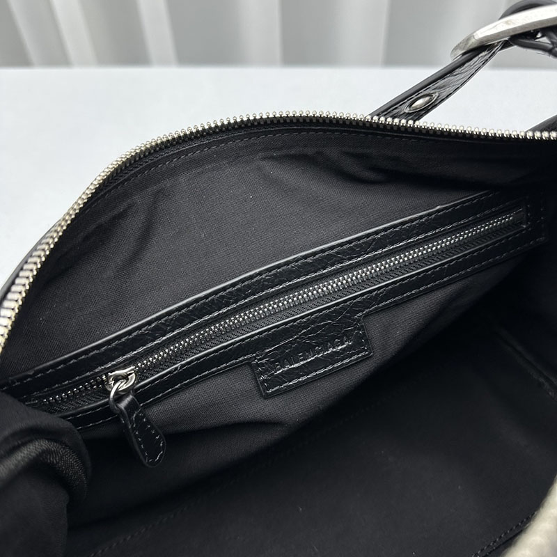 バレンシアガ アウトレット BALENCIAGA LE CAGOLE ミディアムダッフル 7433831VG9Y1000 ブラック ラムスキン バレンシアガ シティ 流行 - 画像 (2)