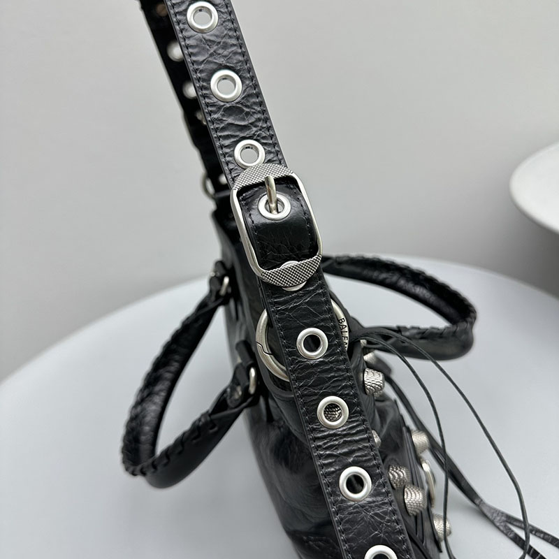 バレンシアガ アウトレット BALENCIAGA NEO CAGOLE XS シティ 700940210BK1000 ブラック ラムスキン バレンシアガ シティバッグ - 画像 (4)