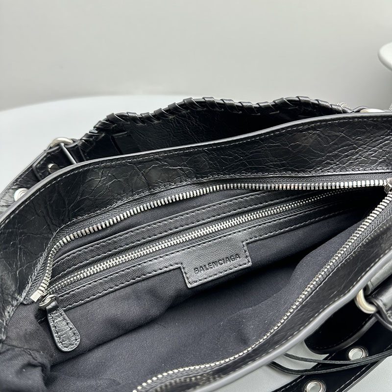バレンシアガ アウトレット BALENCIAGA NEO CAGOLE XS シティ 700940210BK1000 ブラック ラムスキン バレンシアガ シティバッグ - 画像 (3)