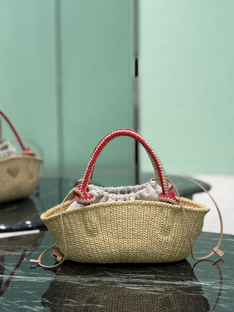 プラダ アウトレット PRADA スモール クロシェ バッグ 1BA463_2MHA_F0018_V_OVO ナチュラル ビスコース プラダ バッグ アウトレット - 画像 (7)
