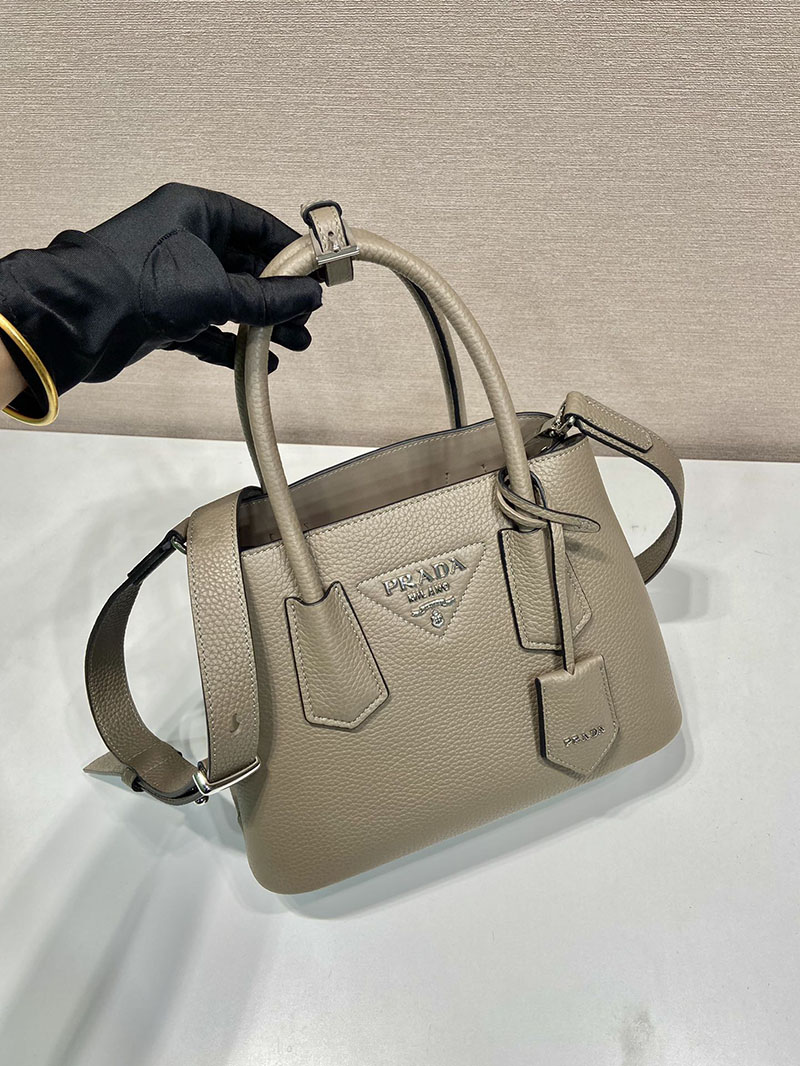 プラダ アウトレット PRADA ダブルスモール レザー バッグ 1BG572_2HJA_F0KFZ_V_OOZ ベージュ 牛革 プラダ トートバッグ アウトレット - 画像 (9)