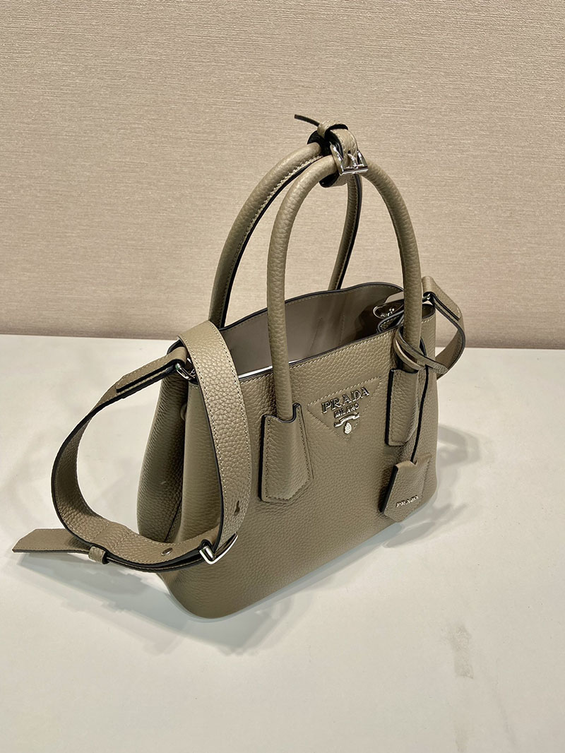 プラダ アウトレット PRADA ダブルスモール レザー バッグ 1BG572_2HJA_F0KFZ_V_OOZ ベージュ 牛革 プラダ トートバッグ アウトレット - 画像 (8)