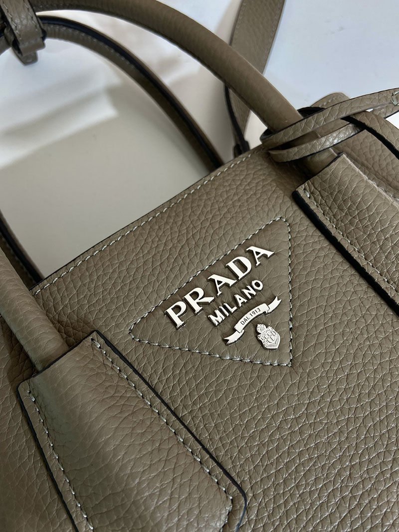 プラダ アウトレット PRADA ダブルスモール レザー バッグ 1BG572_2HJA_F0KFZ_V_OOZ ベージュ 牛革 プラダ トートバッグ アウトレット - 画像 (4)