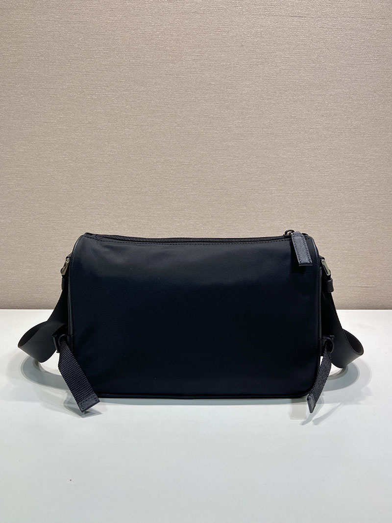 プラダ アウトレット PRADA ミディアム Re-Nylon xサフィアーノレザー 2VH192_2DMG_F0002_V_OOO ブラック H品 プラダ メンズバッグ アウトレット - 画像 (7)