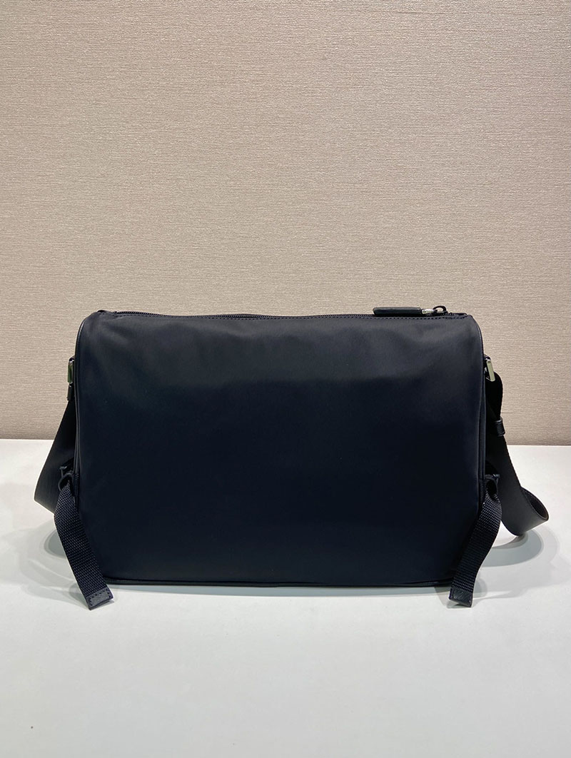 プラダ アウトレット PRADA ラージ Re-Nylon x サフィアーノレザー 2VH191_2DMG_F0002_V_OOO ブラック H品 プラダ メンズバッグ アウトレット - 画像 (7)