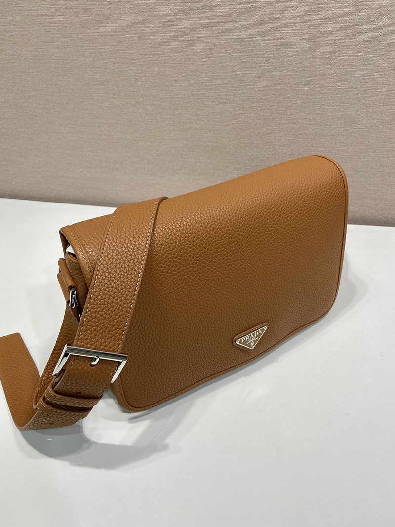 プラダ アウトレット PRADA レザーショルダーバッグ 22VD075_2BBE_F0046_V_OOO コニャック H品 プラダ アウトレット どれくらい安い - 画像 (9)