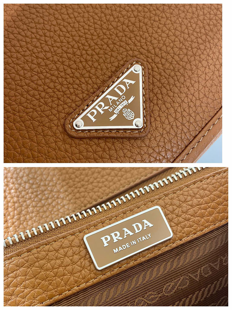 プラダ アウトレット PRADA レザーショルダーバッグ 22VD075_2BBE_F0046_V_OOO コニャック H品 プラダ アウトレット どれくらい安い - 画像 (2)