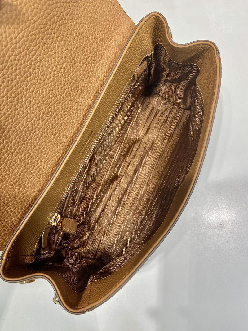 プラダ アウトレット PRADA プラダ スモール レザー ショルダーバッグ 1BN022_2DKV_F03BH_V_ONO H品 プラダ ミニバッグ アウトレット - 画像 (3)