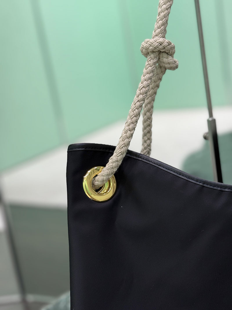 プラダ アウトレット PRADA ロゴ Re-Nylon ショッピングバッグ 1BC244_2HG8_F0002_V_OOO ブラック H品 プラダ ショルダーバッグ 人気 - 画像 (8)