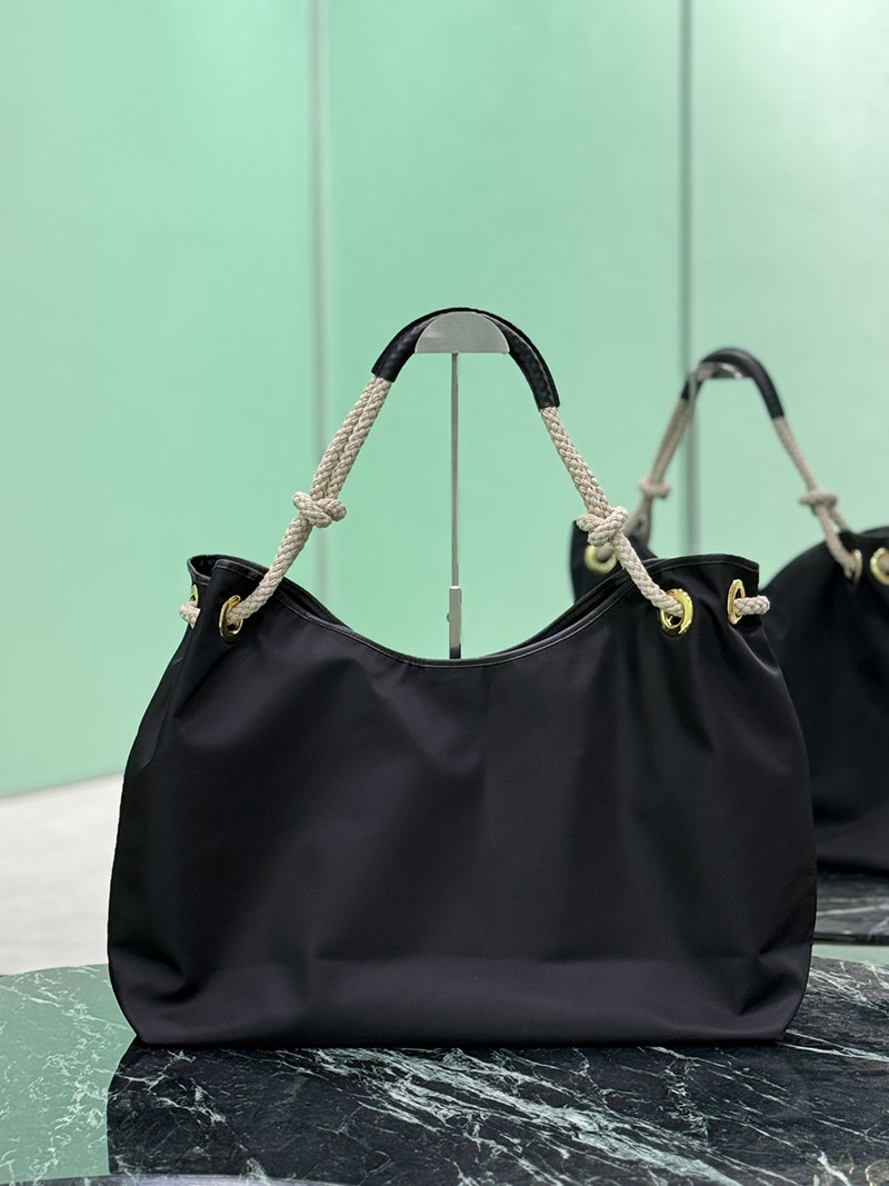 プラダ アウトレット PRADA ロゴ Re-Nylon ショッピングバッグ 1BC244_2HG8_F0002_V_OOO ブラック H品 プラダ ショルダーバッグ 人気 - 画像 (7)