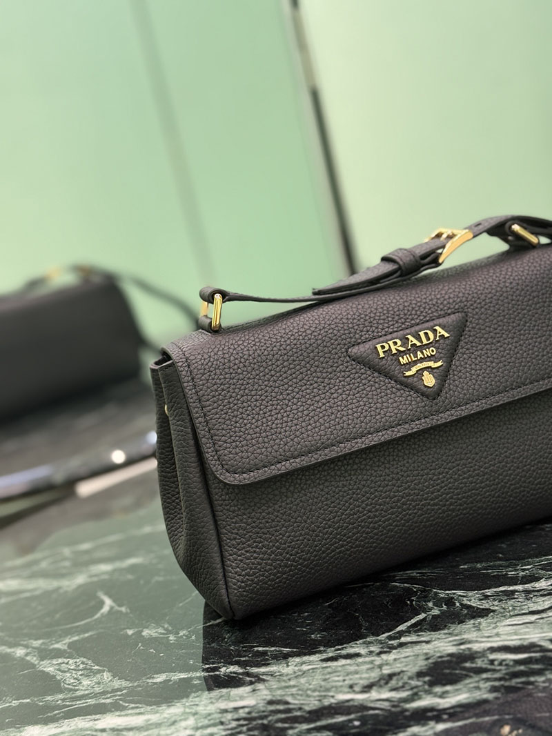 プラダ アウトレット PRADA スモール レザー ショルダーバッグ 1BN022_2DKV_F0002_V_ONO ブラック H品 プラダ ショルダーバッグ 人気 - 画像 (8)