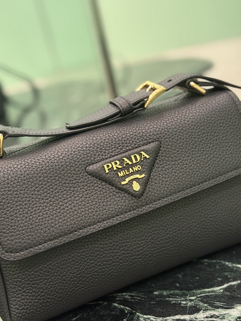プラダ アウトレット PRADA スモール レザー ショルダーバッグ 1BN022_2DKV_F0002_V_ONO ブラック H品 プラダ ショルダーバッグ 人気 - 画像 (6)